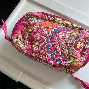 Vera Bradley pink swirls makeup bag